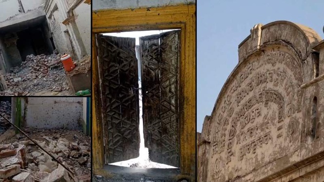 Image from: Historic gurdwara demolition in Pakistan: BJP says ’there is a message’ for Punjab’s ruling AAP