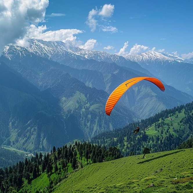 Image from: Paragliding pilots, locals oppose proposed 33 kV power line through Bir-Billing flight corridor