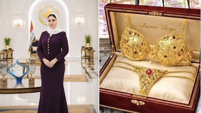 Image from: Gold-made bra and panties, Rs 490 crore cash and 27-kg gold, what really happened during raid at Iraqi politician’s home?