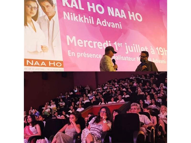 Image from: SRK, Preity Zinta's 'Kal Ho Naa Ho' draws full crowd during Morocco screening, director Nikkhil Advani says "My heart is full"