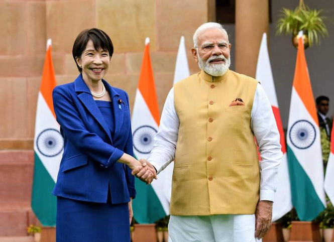Image from: India-Japan Summit: PM Modi calls Takaichi his ‘younger sister’