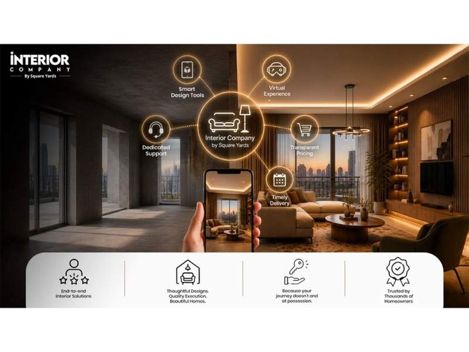 Image from: Interior Company by Square Yards Redefines the Post-Possession Journey with Tech-driven Interior Solutions