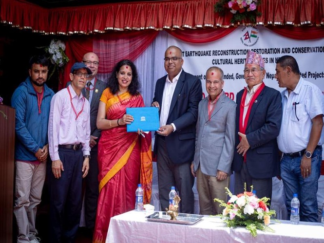 Image from: Nepal's Jestha Varna Mahavihar receives 2025 UNESCO Asia-Pacific Heritage Award; restored with India's grant assistance