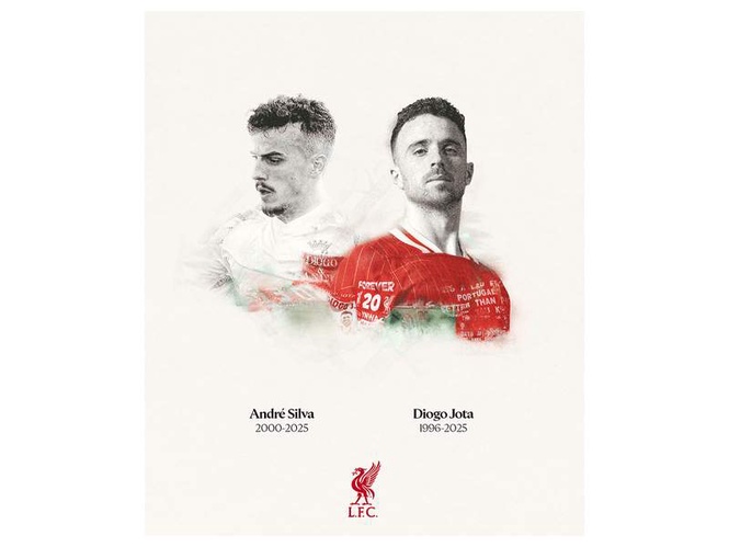 Image from: Liverpool pay tribute to Diogo Jota, Andre Silva on first death anniversary