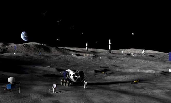 Image from: NASA Moves Closer to Building a Lunar Base With Three New Robotic Moon Missions