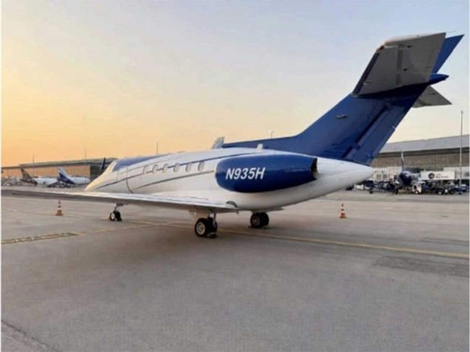 Image from: First ever: ED auctions seized aircraft Hawker 800A in Falcon scam