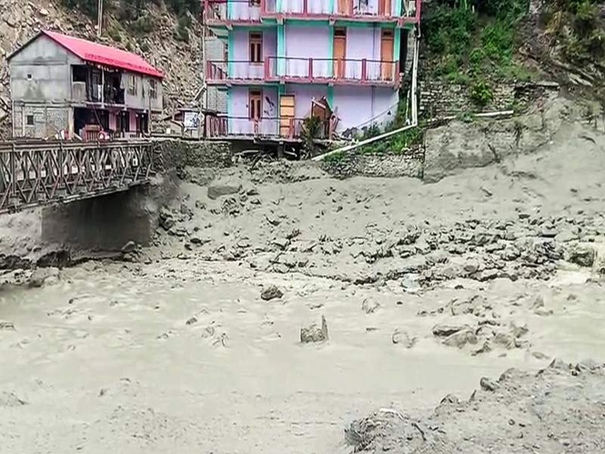 Image from: Monsoon death toll rises to 14 in Himachal; losses cross Rs 15.27 cr, 49 roads still blocked amid rain