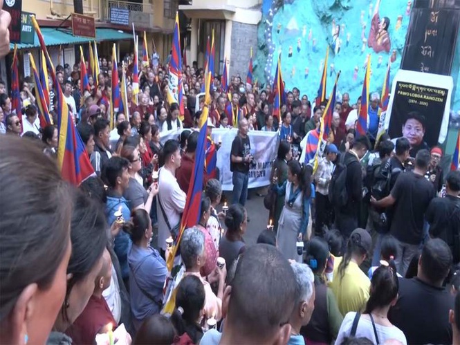 Image from: Candlelight vigils held in Dharamshala, Ladakh after Tibetan activist dies following self-immolation outside UN HQ