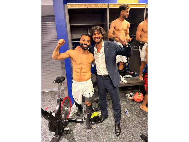 Image from: "The joy is so sweet": Egypt legend Elneny hails Salah after team seals R16 spot