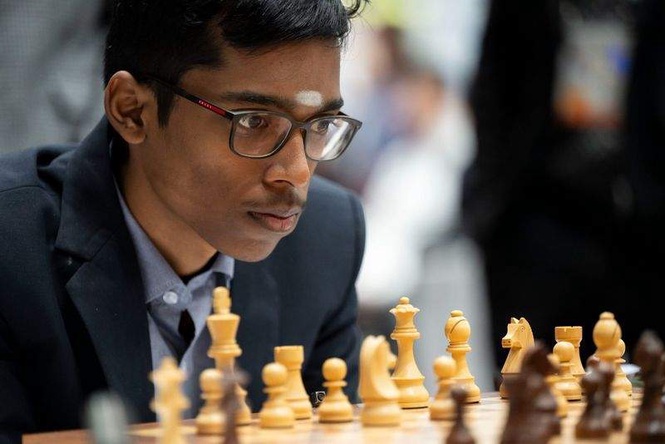 Image from: Grand Chess Tour: Praggnanandhaa finishes rapid as joint leader