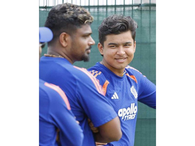 Image from: India opt to bat against England; 15-year-old Vaibhav Sooryavanshi makes historic T20I debut