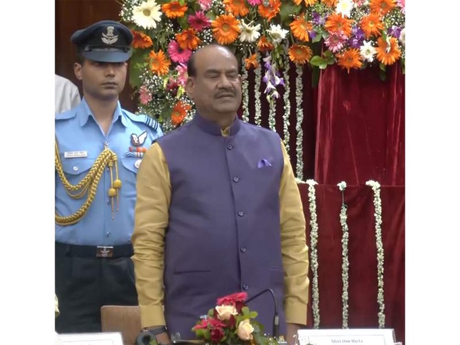 Image from: Sloganeering and disruption never make a leader; facts, reason and ideas do: Lok Sabha Speaker