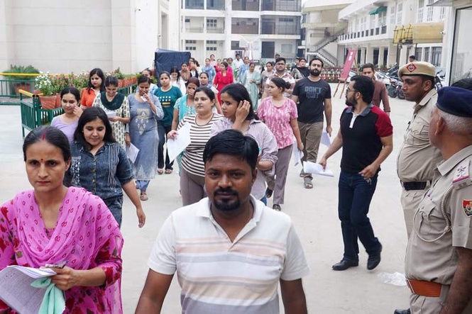 Image from: 82% candidates appear for HTET exam at Sonepat, Panipat centres