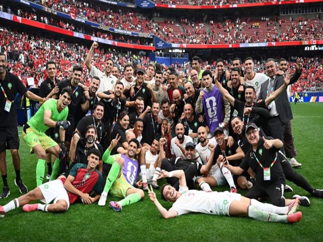 Image from: FIFA World Cup 2026: UAE PM Sheikh Mohammed hails Morocco after Atlas Lions storm into quarter-finals
