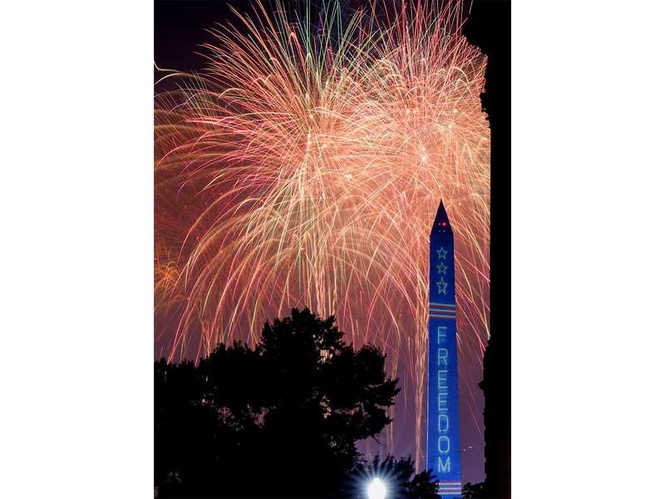 Image from: Trump lauds fireworks’ display during 250th Independence Day revelry