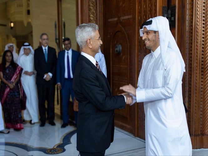 Image from: “Explored new opportunities for deepening our Strategic Partnership”: EAM on meeting with Qatari counterpart