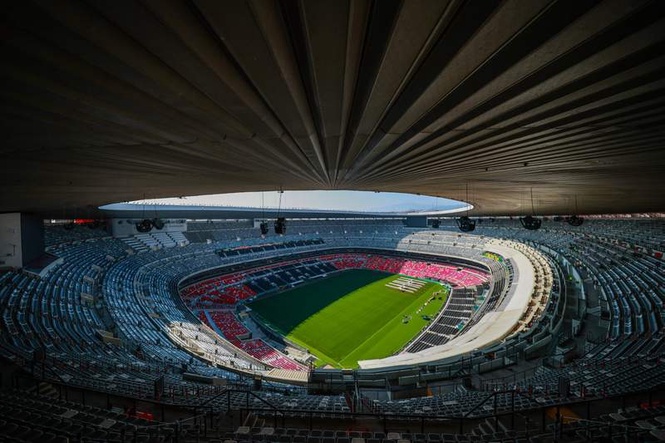 Image from: England fans won’t like what’s in their seats at the Azteca Stadium for World Cup Mexico clash
