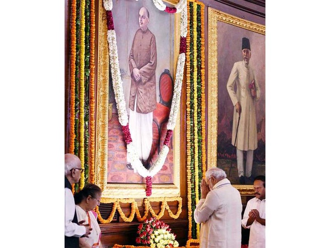 Image from: "His vision continues to illuminate our path": PM Modi pays tribute to Syama Prasad Mookerjee on 125th birth anniversary