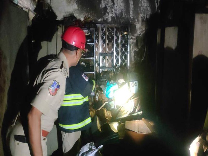 Image from: Fire breaks out at Nampally Criminal Court in Hyderabad; probe underway