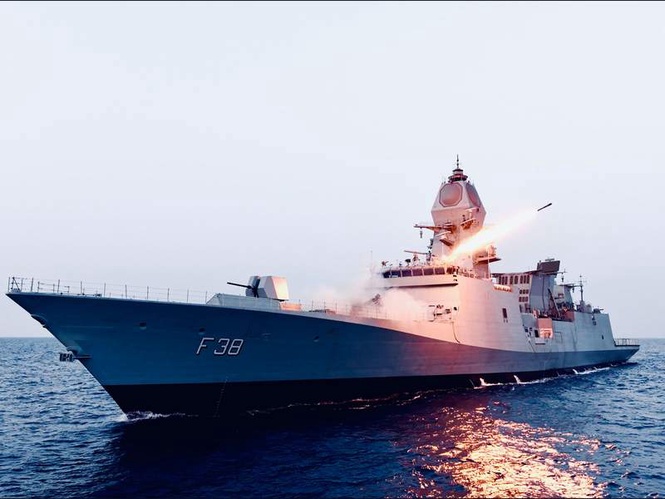 Image from: Indian Navy set to commission sixth indigenous Project 17A stealth frigate Mahendragiri on July 11