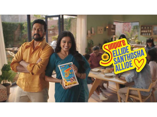 Image from: 30 Years. One Trusted Kitchen Companion. Sunpure Unveils New Multimedia Brand Campaign with Kiccha Sudeep & Priyamani
