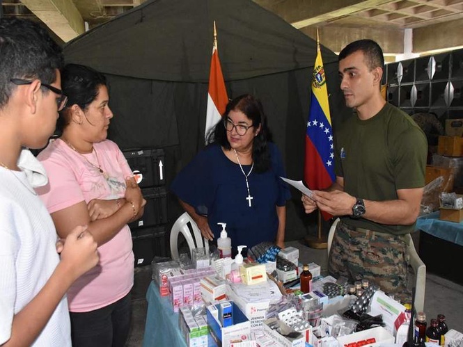 Image from: India continues to aid quake-hit Venezuela under Op Amistad