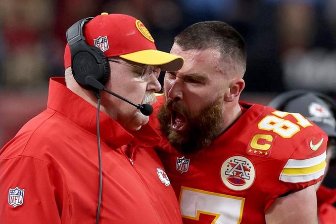 Image from: Andy Reid reveals marriage advice Adam Sandler gave Travis Kelce and Taylor Swift during ceremony