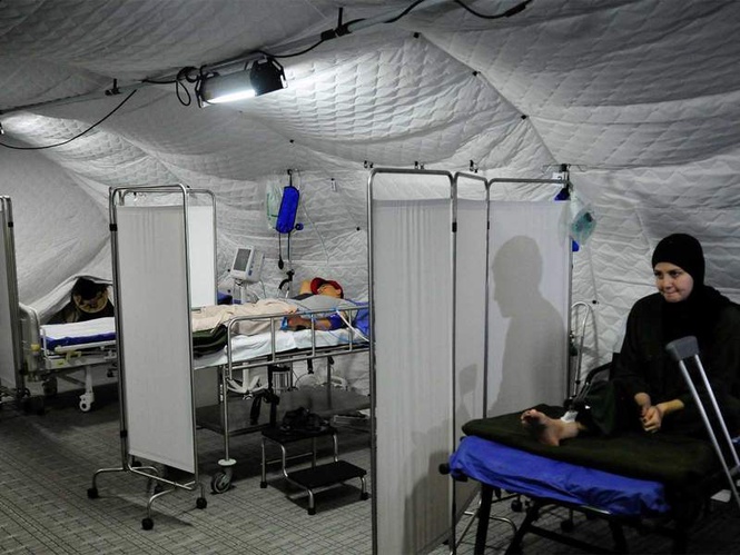 Image from: UAE Field Hospital in Gaza receives OCHA delegation