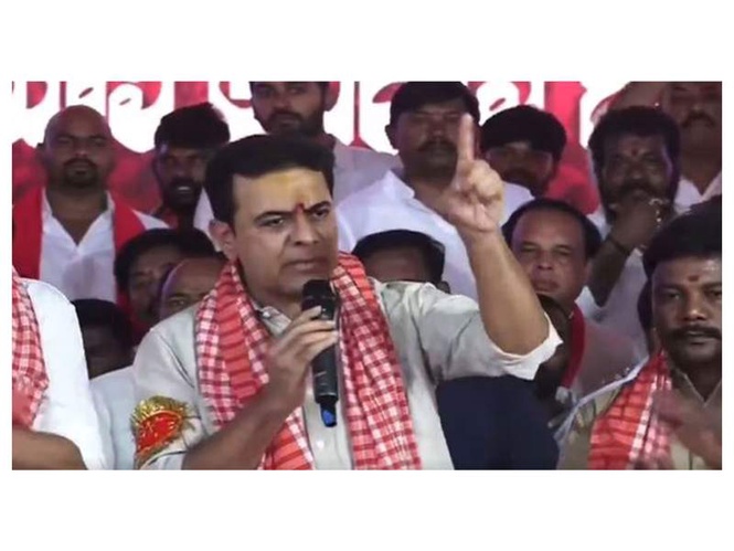 Image from: "Hamalis carry paddy, CM carries cash to Delhi": KTR levels serious allegations against Revanth Reddy
