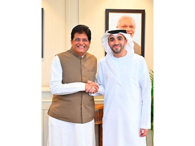 Image from: Piyush Goyal meets UAE Ambassador Alshaali, appreciates efforts to strengthen India-UAE partnership