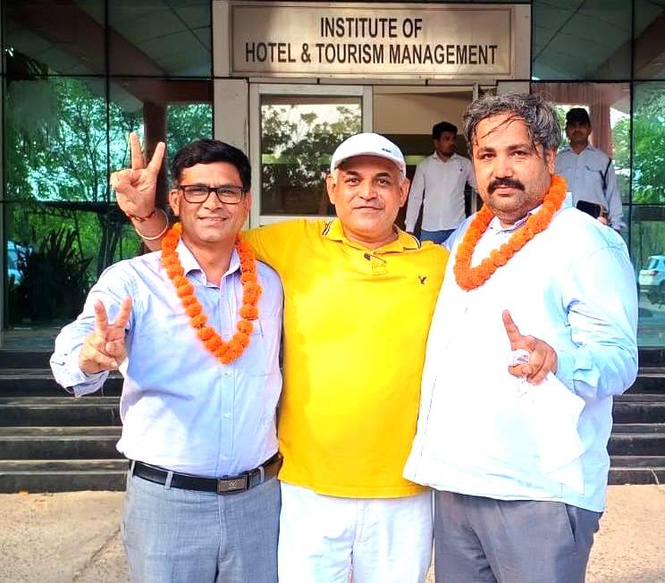 Image from: Pradeep Gahlot elected president of MDU teachers’ association