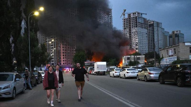 Image from: Russian missile and drone strikes kill 24 in Kyiv ahead of NATO summit