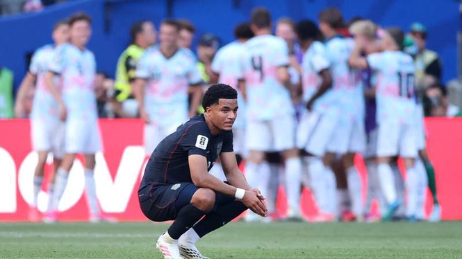 Image from: Belgium thump ragged USA to end co-hosts' World Cup dream and set up Spain clash