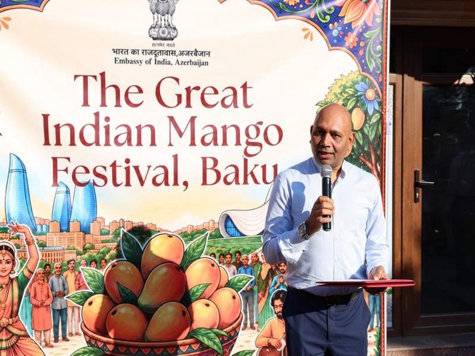 Image from: Indian Embassy in Azerbaijan organises first-ever ’Great Indian Mango Festival’ in Baku