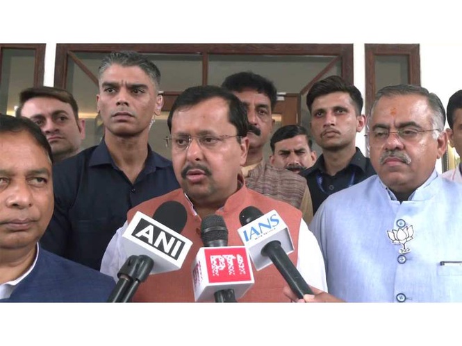 Image from: Article 370 abrogation transformed J-K, BJP will continue serving people: Nitin Nabin