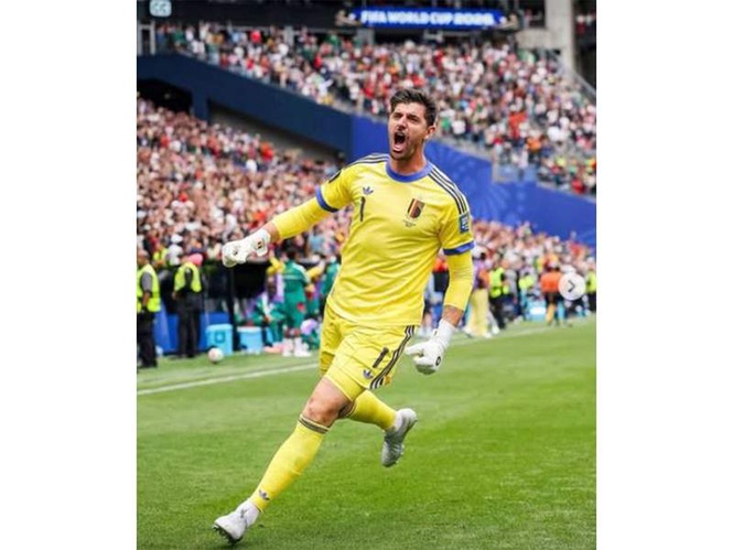Image from: FIFA World Cup 2026: "We were shown lack of respect" Belgium goalkeeper Courtois after crushing win over USA in R16