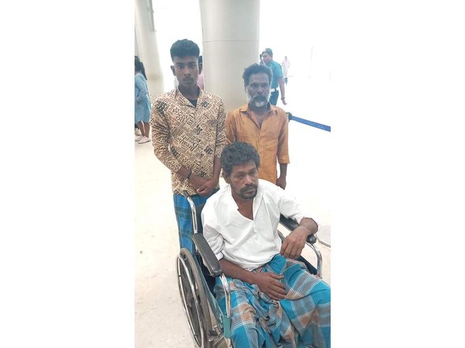 Image from: 3 Indian fishermen repatriated from Sri Lanka, on their way home