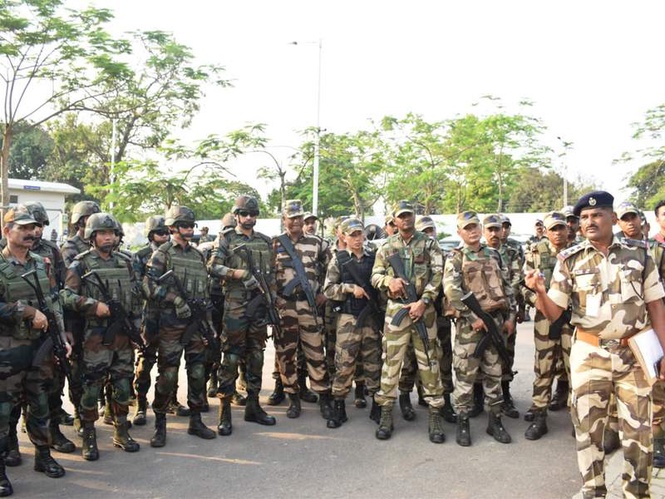 Image from: Assam Rifles conducts multi-agency training exercise at airport in Agartala