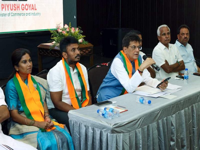 Image from: People will never accept Udhayanidhi as CM: Piyush Goyal says it's time for DMK to "go for good"
