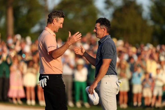Image from: Justin Rose responds to Rory McIlroy’s struggles on day three at The Masters as he moves into contention