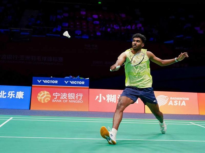 Image from: Ayush Shetty's dream run ends as Shi Yu Qi clinches Badminton Asia title