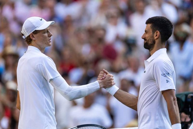 Image from: Jannik Sinner helped Novak Djokovic pass another Roger Federer record