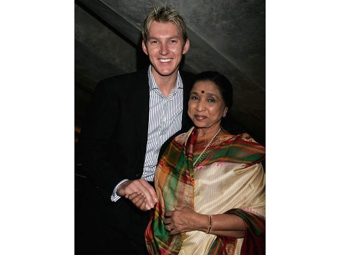 Image from: "She carried herself with such warmth and generosity": Brett Lee pays heartfelt tribute to Asha Bhosle