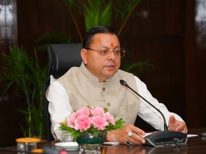 Image from: Uttarakhand CM Dhami reviews constituency announcements, sets 20-day deadline for pending orders
