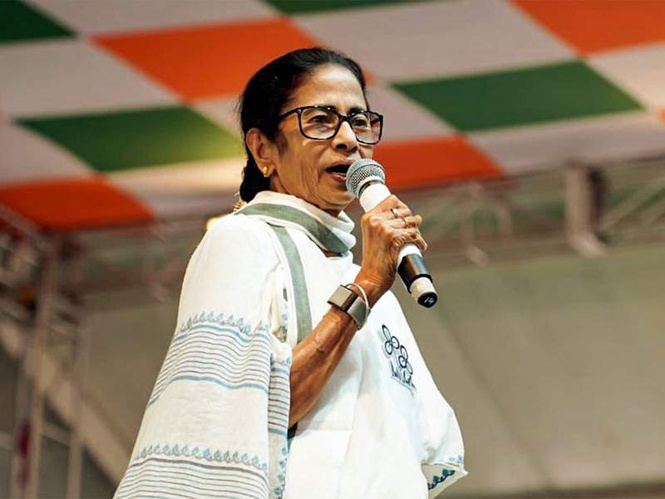 Image from: "Will let no harm befall this land": West Bengal CM Mamata Banerjee slams BJP as "Bangla-Birodhi Zamindars"