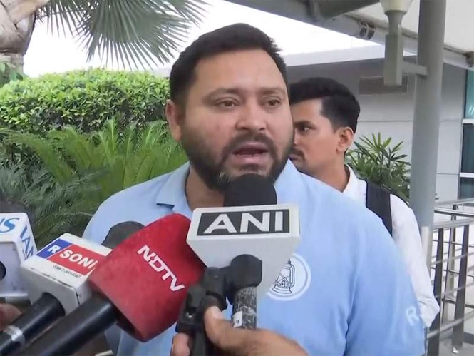 Image from: "Samrat Choudhary is a product of Lalu Yadav's classroom": RJD leader Tejashwi Yadav