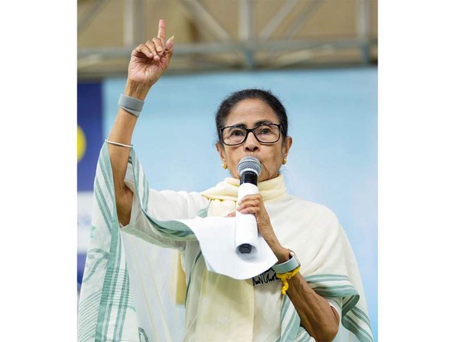 Image from: "BJP going too far to capture Bengal, never seen anyone play such a dirty game": Mamata Banerjee