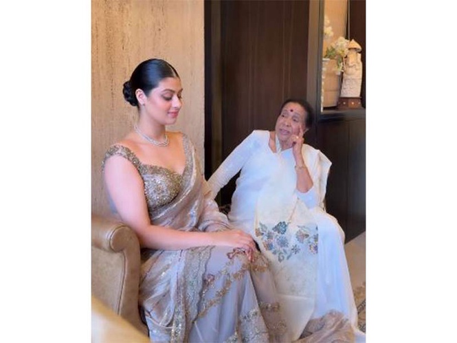 Image from: "Who am I supposed to wake up and give a hug": Granddaughter Zanai Bhosle remembers Asha Bhosle as her 'best friend'
