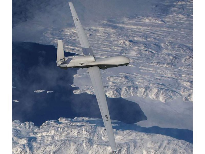 Image from: US confirms loss of $240 million MQ-4C Triton surveillance drone in Persian Gulf crash