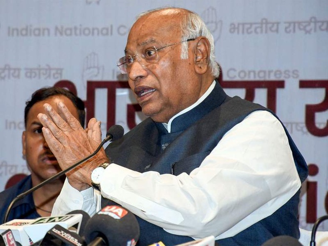 Image from: "Oppn won't allow flawed delimitation bills disguised as women's reservation": Mallikarjun Kharge slams Centre